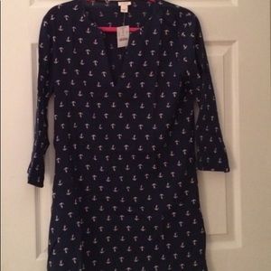 J Crew NWOT Nautical Swim Cover